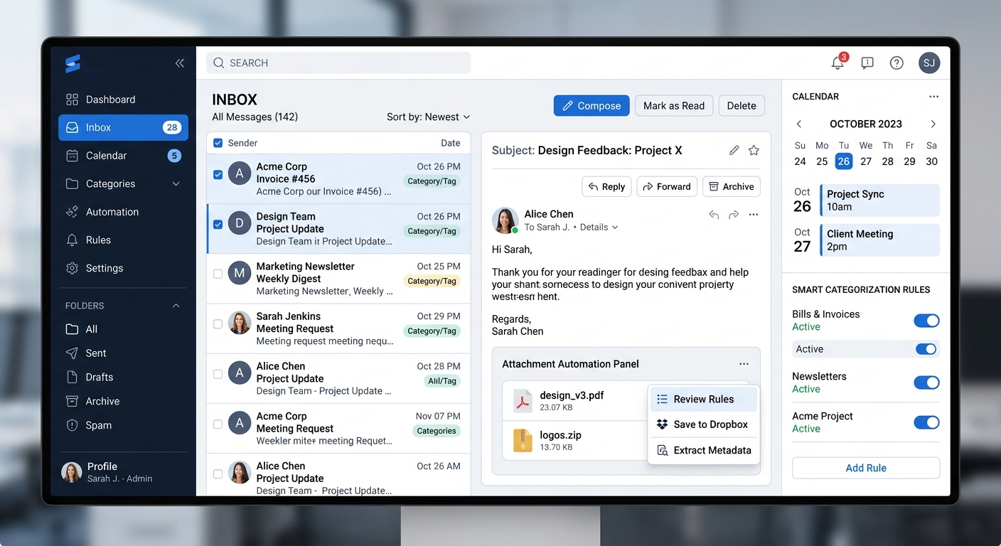 Email management platform